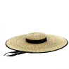 Chapeau made in france forme provençale modèle Marignane en paille Naturelle - Traclet
