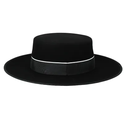 Chapeau Cordobes Andalou Feutre Noir Reference : 12355 | Chapellerie Traclet