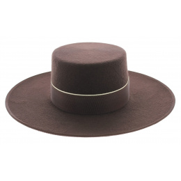 Andalusian Cordobes Hat Brown Felt