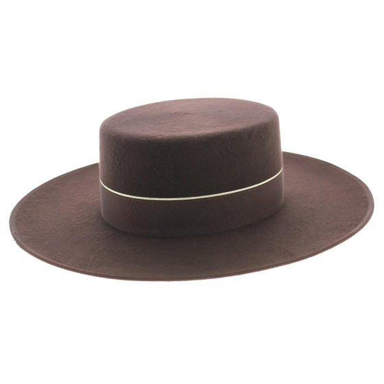 Andalusian Cordobes Hat Brown Felt