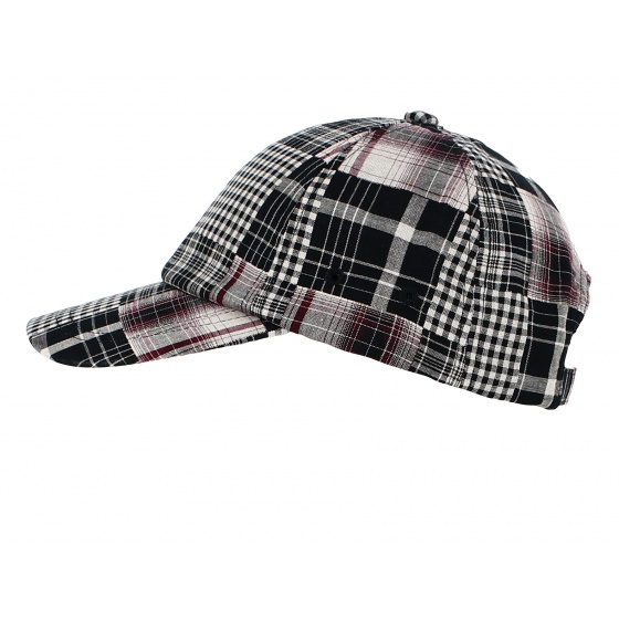 Baseball Cap Maggio Stripes Purple & Black - Aussie Apparel