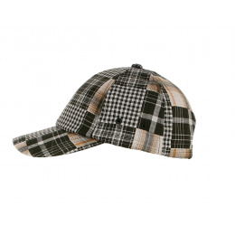Baseball Cap Maggio Stripes Khaki & Orange - Aussie Apparel