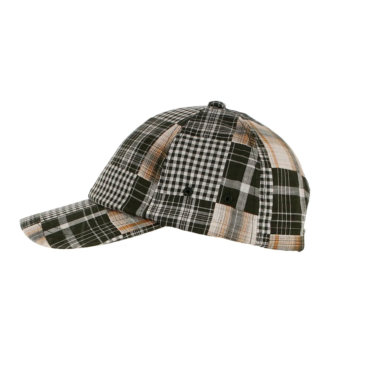 Casquette Baseball Maggio Stripes Kaki & Orange - Aussie Apparel Reference : 12181 | Chapellerie Traclet