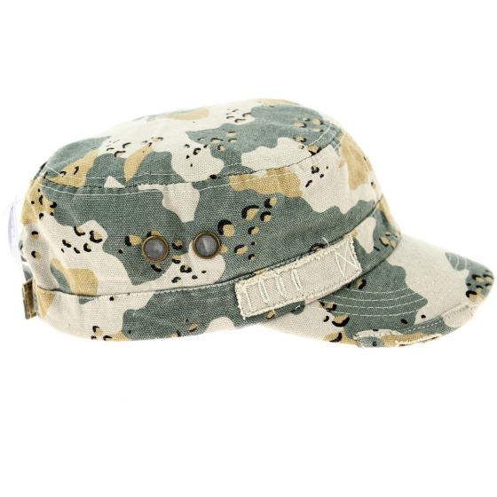 Army Canvas Camouflage Cap - Atlantis