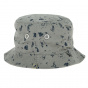 Maker Pen Cotton Bucket Hat Gray & Blue - Kangol