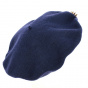 Navy Christmas Creation Basque Beret - Traclet