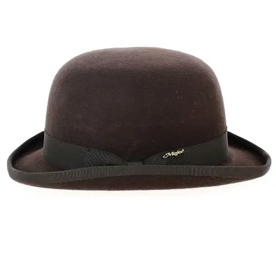 Chapeau Melon Major Marron Feutre Laine - Traclet Reference : 12369 | Chapellerie Traclet