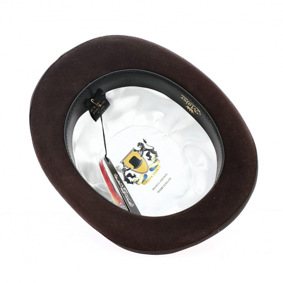 Chapeau Melon Major Marron Feutre Laine - Traclet