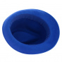 Trilby Albastru Blue Wool Felt Hat - Traclet