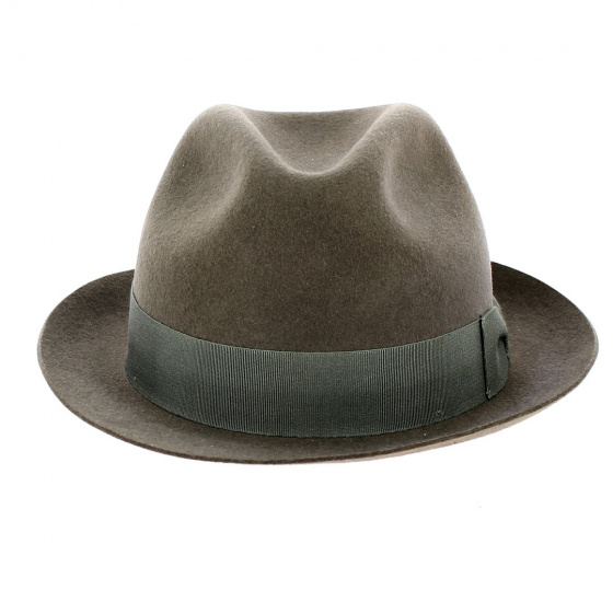 Traclet - Barna Wool Felt Trilby Hat Brown