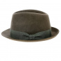 Barna Wool Felt Trilby Hat Brown - Traclet