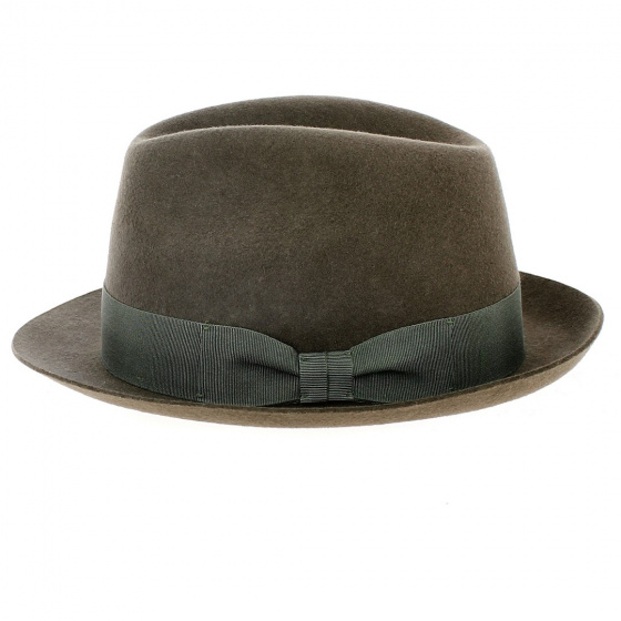 Chapeau Trilby Barna Feutre Laine Marron - Traclet