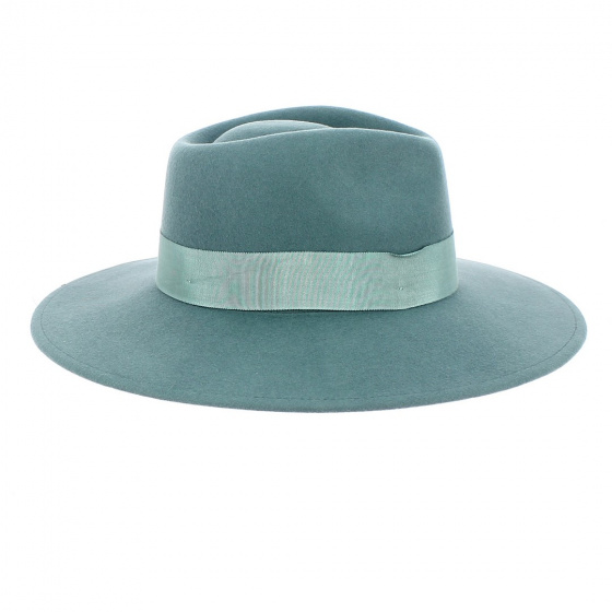 Silver Pine Wool Felt Fedora Hat - Brixton