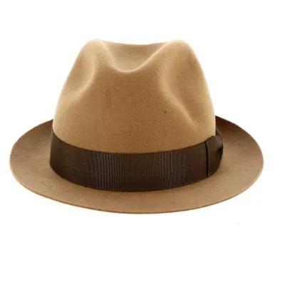 Chapeau Trilby Barna Feutre Laine Marron - Traclet Reference : 12374 | Chapellerie Traclet