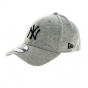 Baseball Cap Essential Jersey Grey 3D Logo - New Era