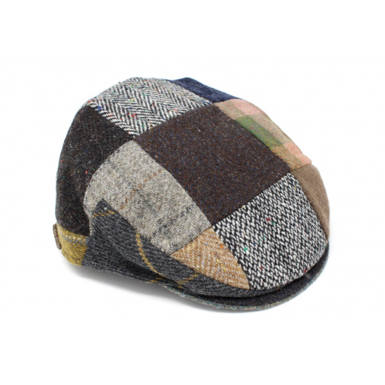 Monaghan Flat Cap Patchwork Virgin Wool - Hanna Hats Monaghan Flat Cap Patchwork Virgin Wool - Hanna Hats