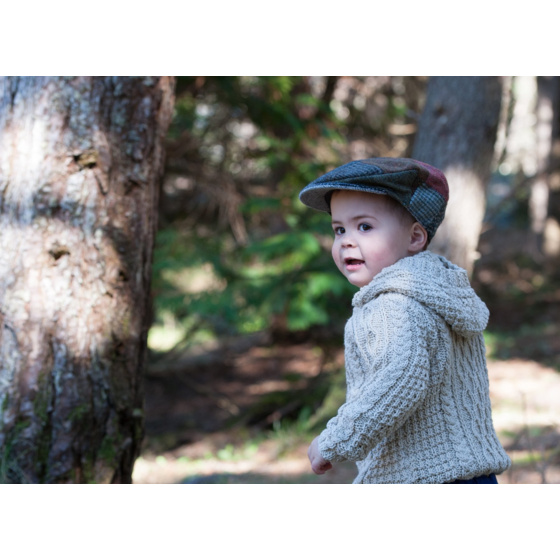 Casquette Plate Monaghan Patchwork Laine Vierge - Hanna Hats Casquette Plate Monaghan Patchwork Laine Vierge - Hanna Hats