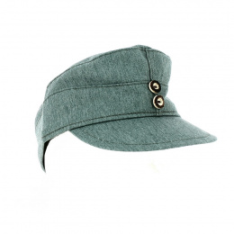 Casquette Militaire Coton Vert D'eau - Traclet
