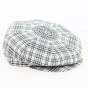 8-panel summer cap with checks