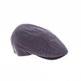 Casquette Plate chiné marine/rouge - Fléchet taille 61
