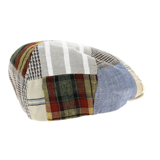 Casquette 6 Côtes Autumn Patchwork Lin - Traclet