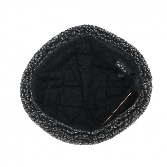 Charcoal Docker Beanie with Faux Fur - Traclet