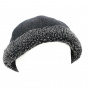Charcoal Docker Beanie with Faux Fur - Traclet