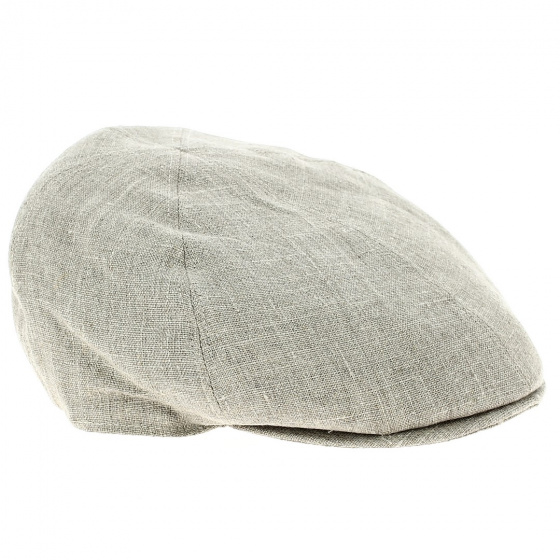 Calabria Duck Bill Linen Cap in Beige - Traclet Calabria Duck Bill Linen Cap in Beige - Traclet