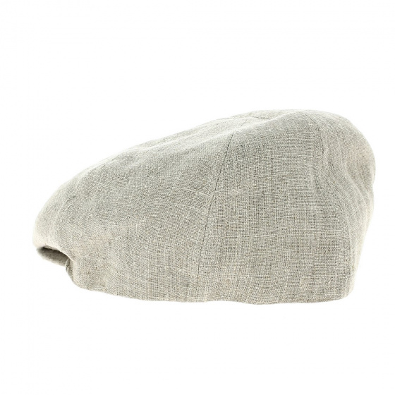 Calabria Duck Bill Linen Cap in Beige - Traclet Calabria Duck Bill Linen Cap in Beige - Traclet