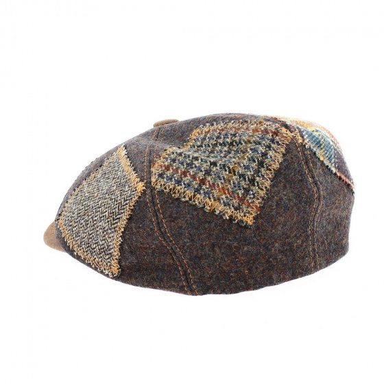 Brown Patchwork Dublino Hatteras Cap - Traclet