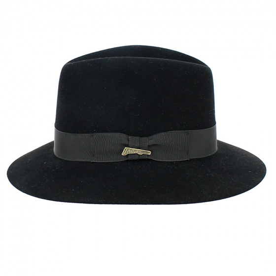 Indiana Jones Traveller Hat Black Fur Felt - Crambes