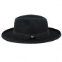 Laurent Black Fur Felt Homburg Hat - Traclet