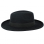 Laurent Black Fur Felt Homburg Hat - Traclet