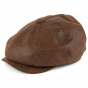 8-Panel Vintage Leather Cap