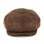 8-Panel Vintage Leather Cap