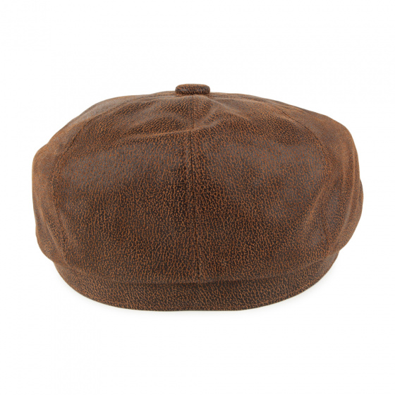 Casquette 8 Côtes Cuir Vieilli Casquette 8 Côtes Cuir Vieilli