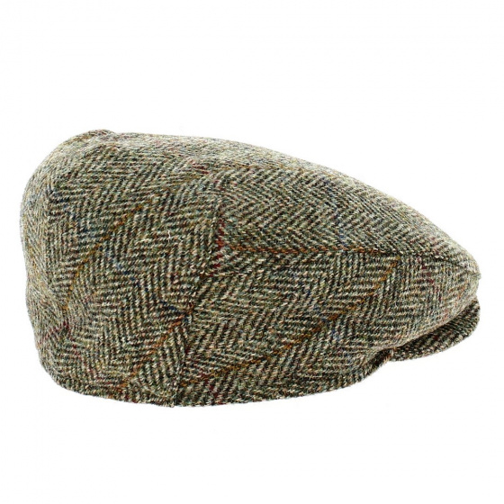 Casquette Harris Tweed Chevron Cache-oreilles Kaki - Mayser Casquette Harris Tweed Chevron Cache-oreilles Kaki - Mayser