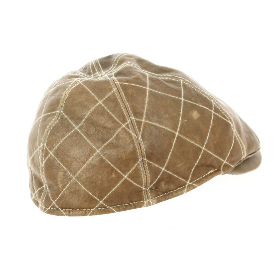 Michal Zechbauer Brown Leather Curved Cap - Mayser