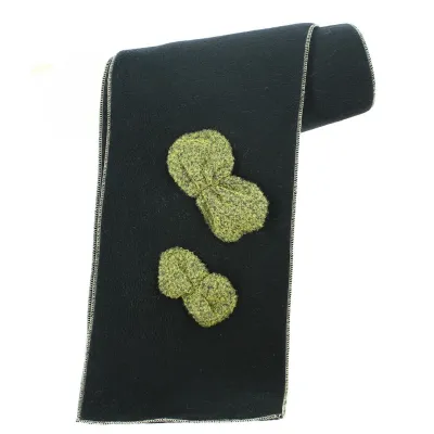 Eva Line Black Fleece Scarf - Traclet Reference: 12493 | Chapellerie Traclet