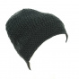 Black Acrylic Knitted Beanie - Traclet