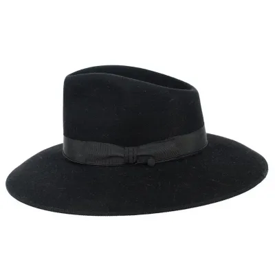 Chapeau Fedora Aristide Feutre Poil Noir - Fléchet Reference : 12501 | Chapellerie Traclet