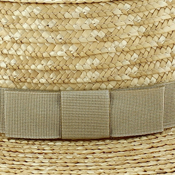 Natural Straw Apeldoorn Boater Hat - TRACLET