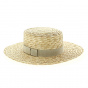 Natural Straw Apeldoorn Boater Hat - TRACLET