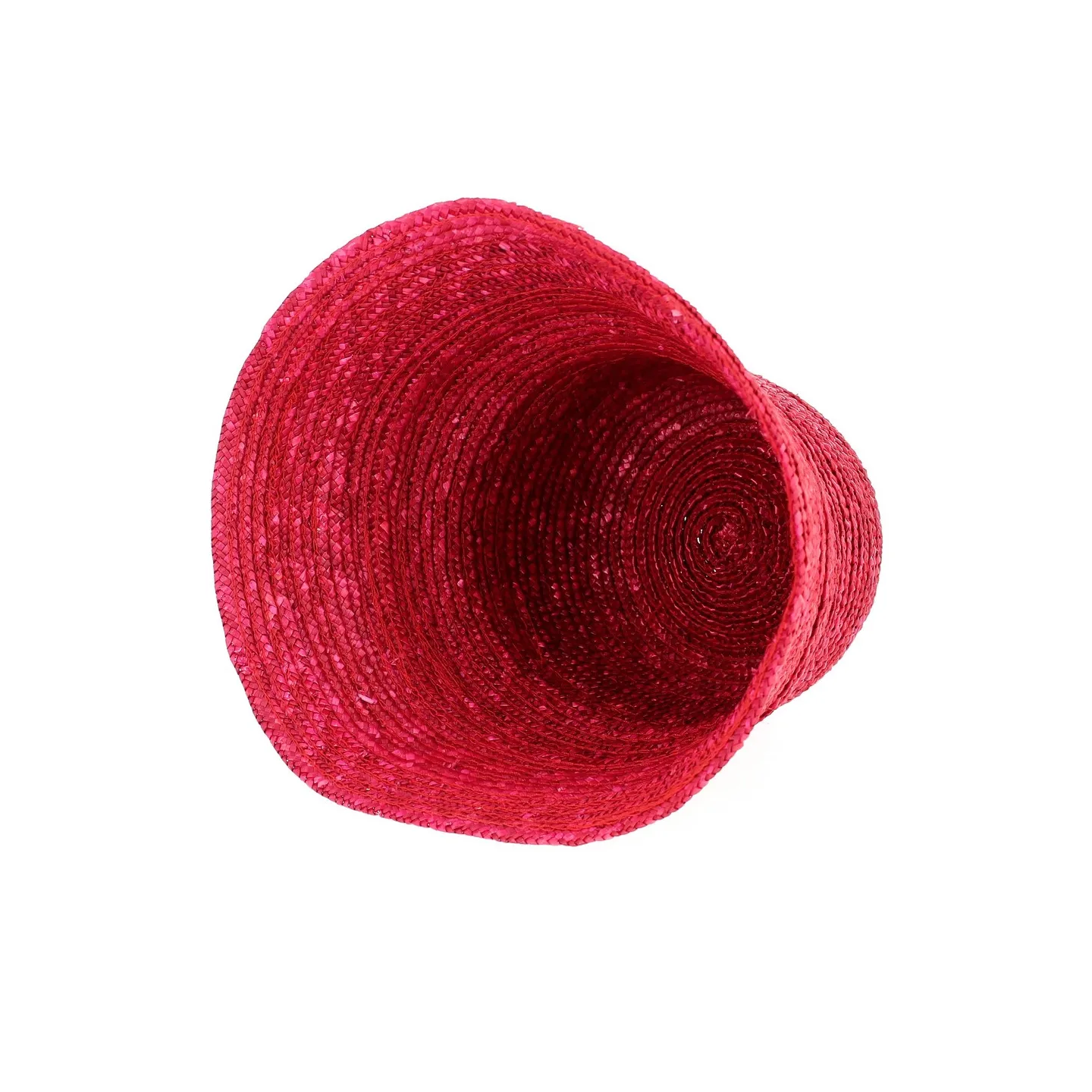 Red Cone Hat Natural Straw - Traclet Reference: 12510 | Traclet Millinery