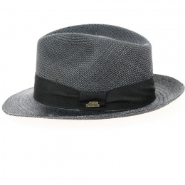 Black Panama Tijuana Fedora Hat - Traclet
