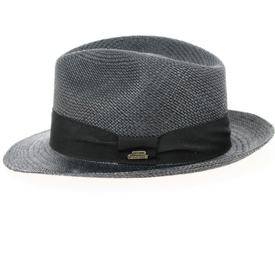 Black Panama Tijuana Fedora Hat - Traclet