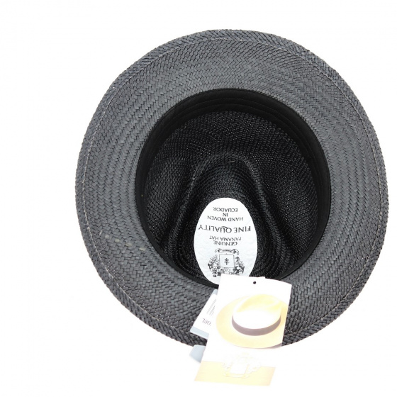 Black Panama Tijuana Fedora Hat - Traclet