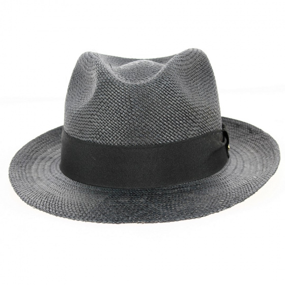 Black Panama Tijuana Fedora Hat - Traclet