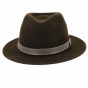 Brown Wool Felt Indy Traveller Hat - Traclet