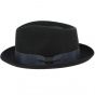 Black Wool Felt Homburg Occitan Hat MontCapel - Traclet